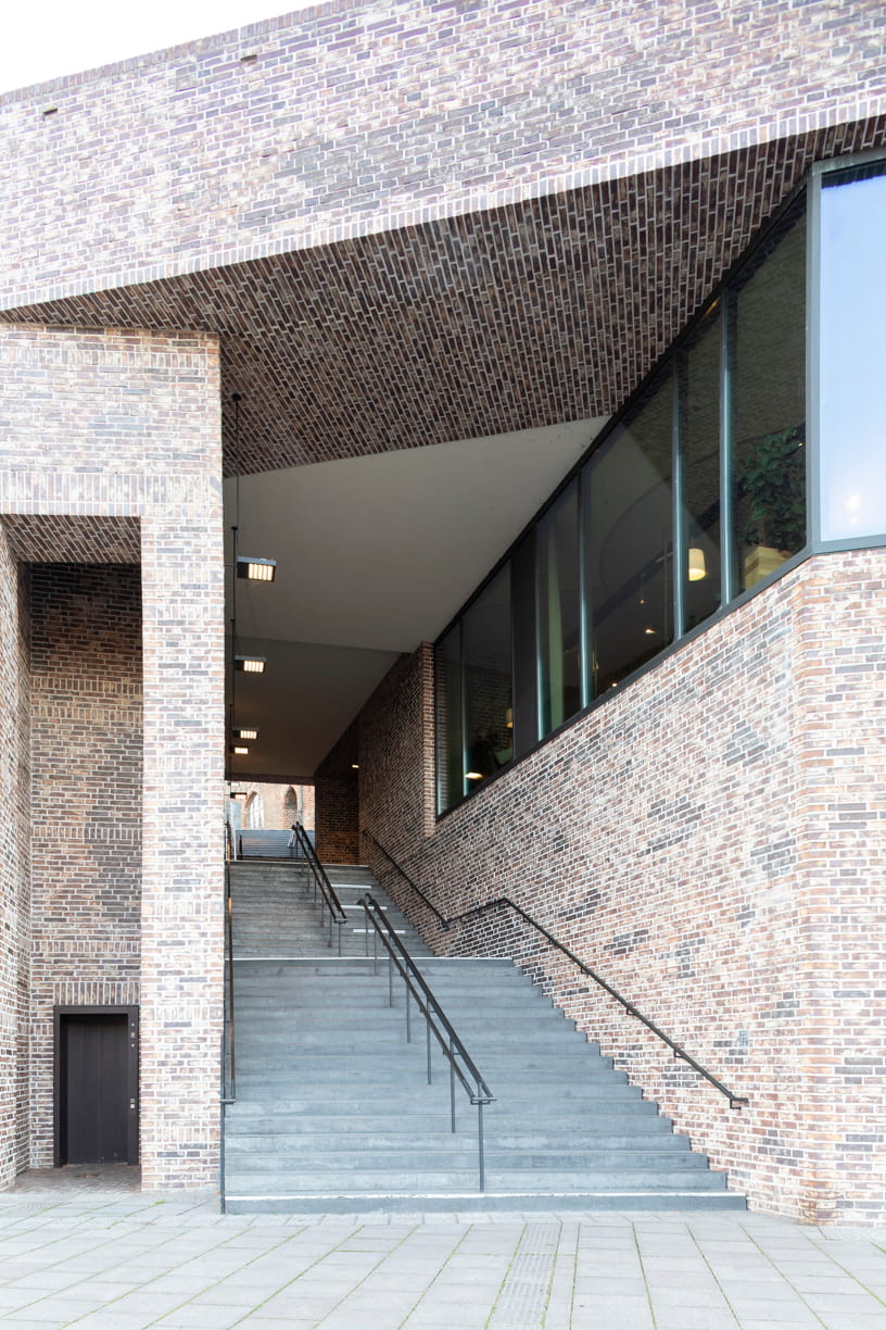 Stairs of the European Hanseatic Museum by Andreas Heller Architects in Lubeck.