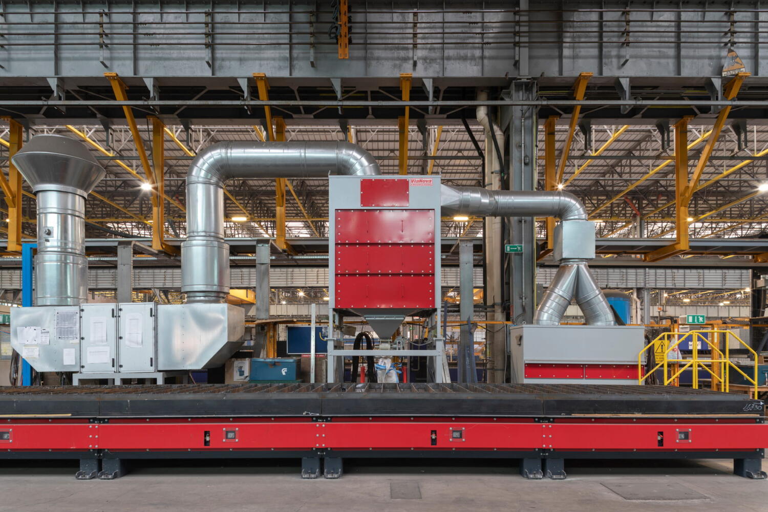 Detail of Fincantieri shipyard in Monfalcone, Italy