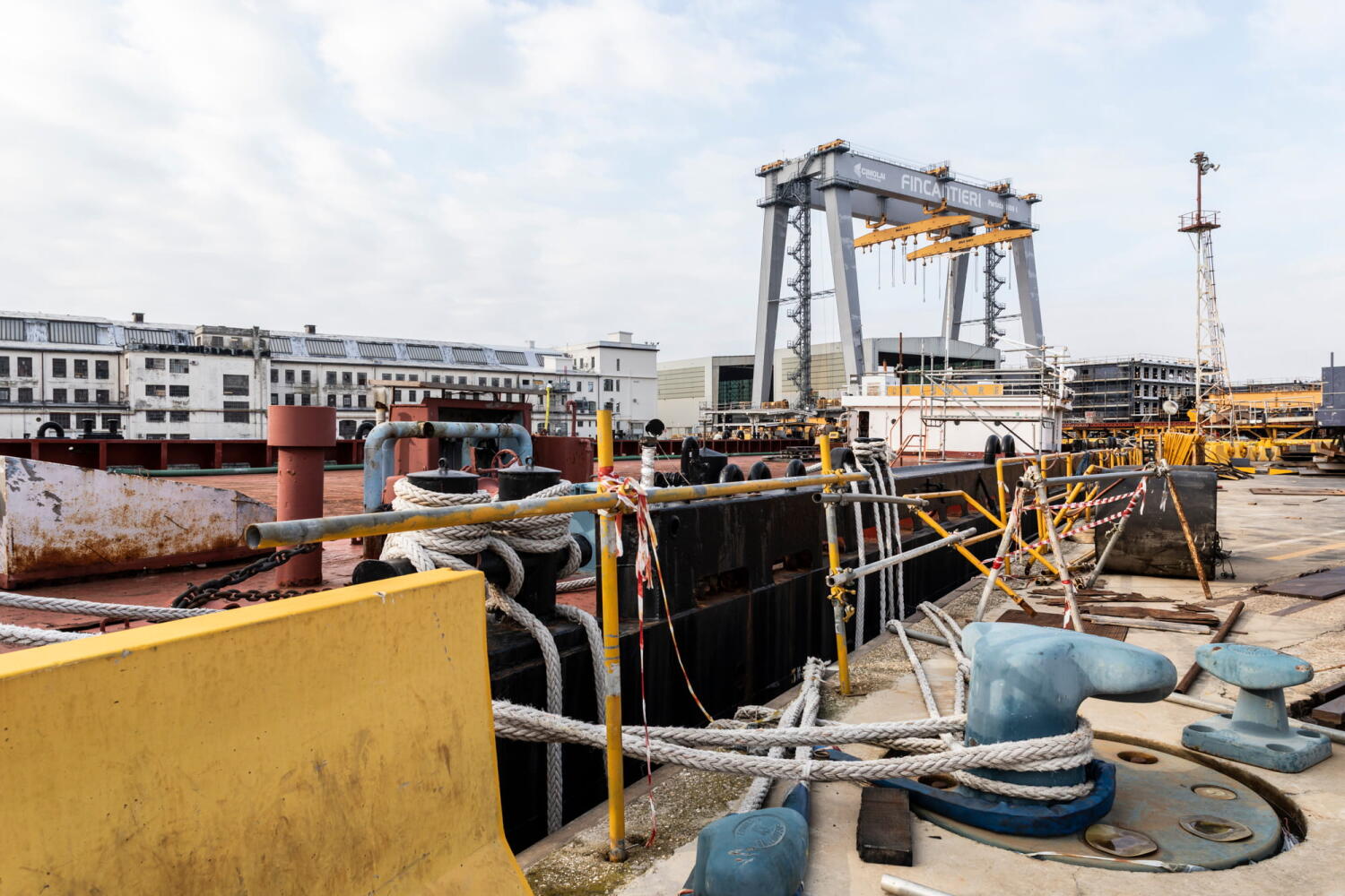 Fincantieri shipyard in Monfalcone, Italy
