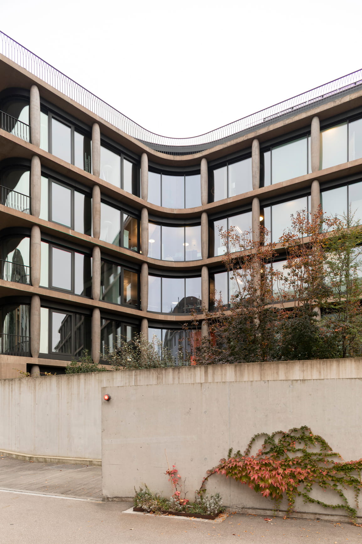 Back view of Maison Davidoff by Diener & Diener in Basel.