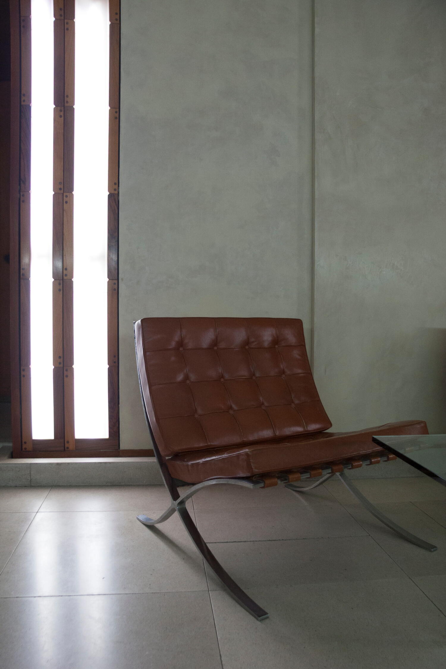Armchair from the Olivetti showroom designed by architect Carlo Scarpa in Venice.